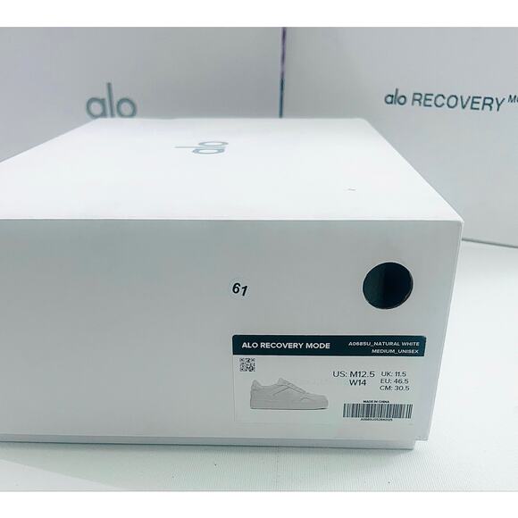 ALO Recovery Mode Sneaker. Men\'s US Size 11.5 color Natural White. NWT\'s main image 8